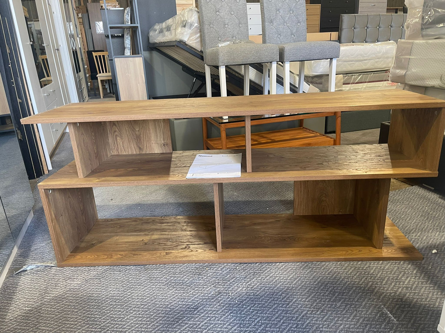 Assembled Habitat Nomad Block TV Unit - Oak